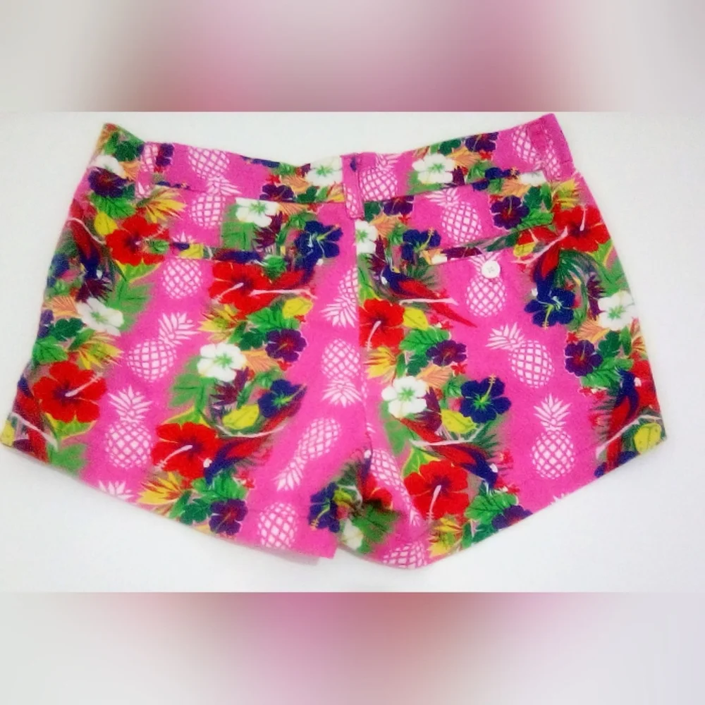 Macbeth Collection by Margaret Josephs Pink 100% Cotton Tropical Shorts Size M